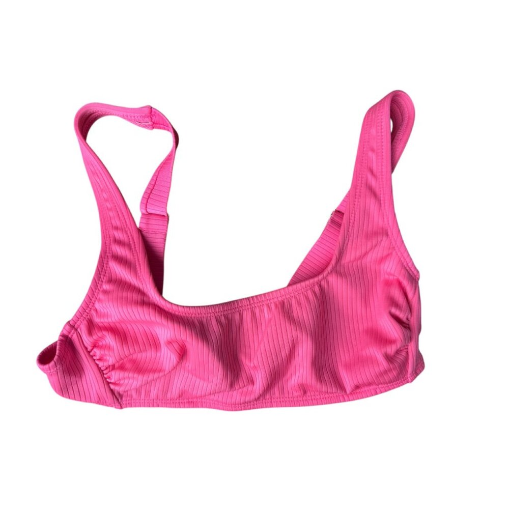 Wild Fable Hot Pink Ribbed Bralette Bikini Top XS (0-2)